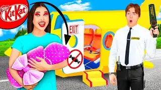 Ways to Sneak Snacks into the Plane | Funny Situations by HAHANOM Challenge