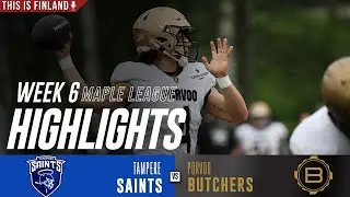 Tampere Saints vs Porvoo Butchers Highlights | 2025 Finland Maple League Week 6 American Football