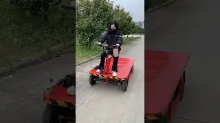 Powerful 4-Wheel Flatbed Cart &mdash; Make Heavy Lifting Effortless #shortvideo #viralvideo