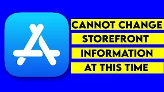 You cannot change the storefront information for your account at this time