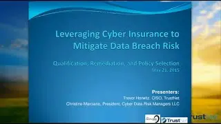Leveraging Cyber Insurance To Mitigate Data Breach Risk