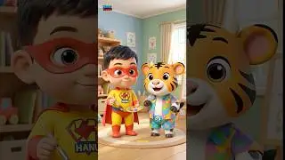 Color magic animals face paint 🎨#Nurseryrhymes #kidslearning #animalsforkids #kidsshorts #kids