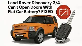 How to get into your Land Rover Discovery 3 with a flat battery - cant open doors etc