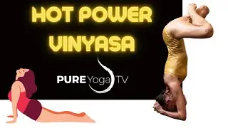 #PureYogaTV Hot Power Vinyasa Yoga Class with Cheryl
