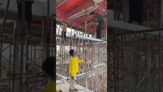 Remove support of slab #shorts #construction