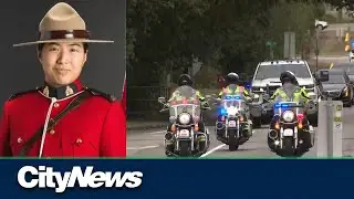 Procession held for Burnaby RCMP officer Const. Yang