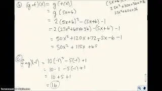 2.6 Combination of Functions; Composite Functions (Part 3)