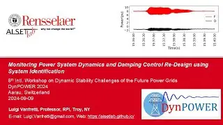 Monitoring power system dynamics and damping control re design using system identification