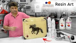 Resin Art For Beginners | How To Make An Epoxy Horse Wooden Frame 2024