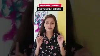 Poornima Kumari Selected in SSC MTS 2024 | Sources and Strategy of Poornima Mam | @poornimakumari210