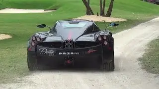 Best of Pagani Huayra Start Up Exhaust Acceleration Race Interior Exterior at Pagani Miami