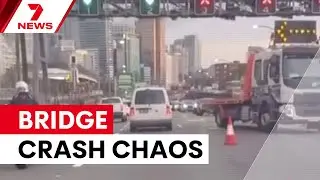 Harbour bridge collision causes major traffic delays | 7NEWS