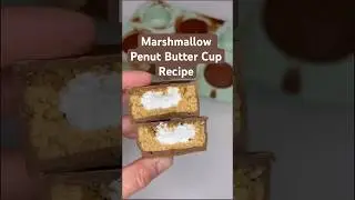 Peanut Butter Cup Marshmallow and Pretzel Cake Puck recipe! #cakepucks