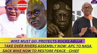 BREAKING: WIKE MUST GO PROTEST HITS ABUJA AS APC MEMBERS REJECT FUBARA'S IMPEACHMENT