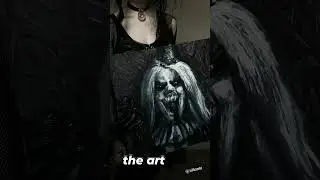 Artist v Art 👻🦇 #goth #gothgirl #artist #horrorart #tradgoth #horror #paintings #painter #clown