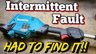 How to fix a Makita DUR369 36V Strimmer with an intermittent motor fault. 