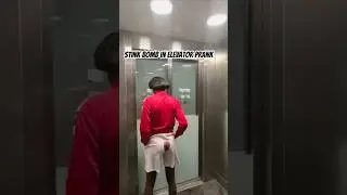 Stink bomb in elevator prank