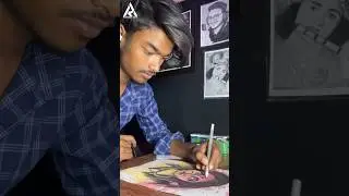 ￼ Navratri special challenge 🔥 ￼ Madruga #painting #maadurga #shorts #rishabhart