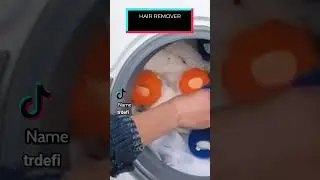 Hair Remover Used In Washing Machine,Dryer Ball Reuse #hairremover  #DryerBalls #laundryhacks