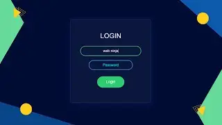 Unique Login Form Using HTML CSS