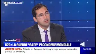 G20 &agrave; Bali, Guerre en Ukraine et impact sur l'&eacute;conomie mondiale (BFM TV Calvi 3D du 16/11/2022)