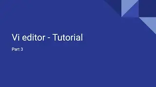 Vi tutorial - part 3
