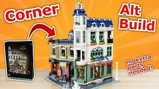 Shopping CORNER Alternate Build! - Lego Shopping Street Alt Build MOC