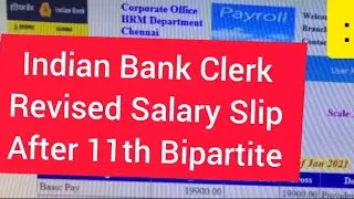 Indian Bank Clerk Revised Salary after 11th Bipartite | IBPS Clerk Revised Salary 11th Bipartite