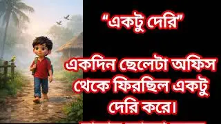 একটু দেরি/ একটি মিসড কলের গল্প/Bangla Emotional Scrolling Text Video/lovely cartoon tv /