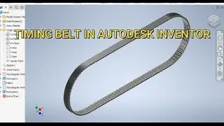 Проектирование ремня ГРМ в Autodesk Inventor || Учебные пособия по Inventor CAD || Inventor 3D ||...