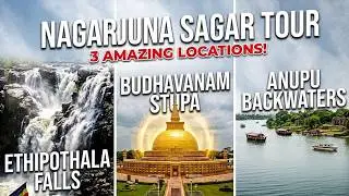 ఒకే రోజు మూడు ప్రదేశాలు చుడోచా 🫡 | BUDHAVANAM, ETHIPOTHALA WATERFALLS & ANUPU BACKWATERS