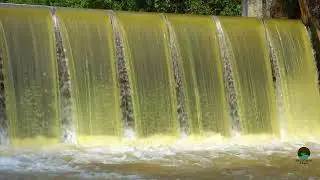 Relaxing Strong River Sounds Dropping - Peaceful Forest River - 10 Hours Long - HD 2160p ( No AI)