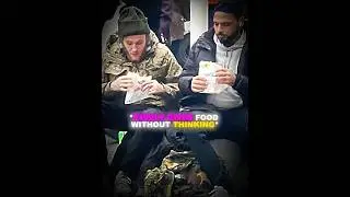 Homeless Man Shares Own Food ❤️