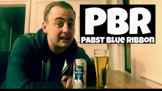 Guy Chugs and Reviews Beer: Pabst Blue Ribbon (PBR)