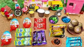 Miniature All Chocolate Cake Recipe || Dairymilk Kinder Joy Chocolate Cake Recipe ||All Chocolate 