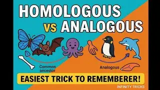 Trick to learn Homologous and Analogous organs with examples!! #neet2025 #biotricks