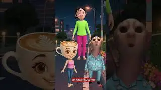 ballerina dan hamood di bawa zombie #cartoon #animation #horror #upinipin #hamood #ballerina