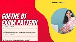 Goethe B1 exam pattern | German with Gauri