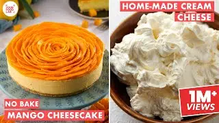 No Bake Mango Cheesecake | Home-made Cream Cheese | Mango Season Special | Chef Sanjyot Keer
