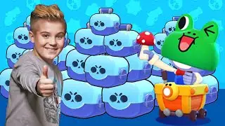 ОТКРЫЛ 60 СУНДУКОВ И ВЫПАЛА / BIG opening in BRAWL STARS