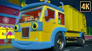 Halloween Wheels on the Garbage Truck & More Street Vehicle Songs for Kids
