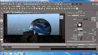 Learn Maya 2015: The basics - 33 -- Light the planet using a spot light