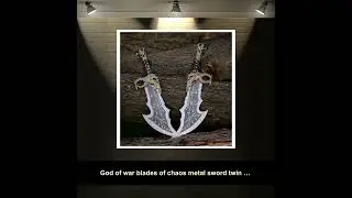 God of war blades of chaos metal sword twin blades kratos metal cosplay
