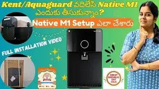 Urban Company Native M1 Water Purifier Review Telugu | Installation | TDS Test Before & After