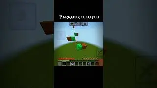 Minecraft Parkour+clutch #shorts #minecraft #gaming