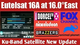Eutelsat 16&deg;East New Update || Full Channel List || Brazzers TV