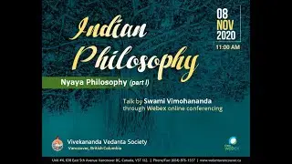 Nyaya Philosophy (Part 1) Swami Vimohananda