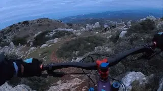 Karkana at Giouhtas mountain on the twilight 