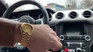 Review Seiko SGF206 Gold Tone Rolex Datejust Homage