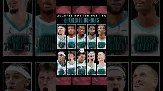 CHARLOTTE HORNETS 2025-26 ROSTER POST FREE AGENCY😱